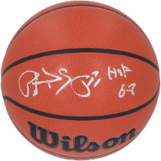 Patrick Ewing New York Knicks Autographed Fanatics Authentic Wilson Replica Basketball with HOF 08 Inscription
