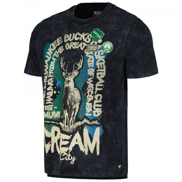 Футболка Milwaukee Bucks The Wild Collective Unisex Tour Band - Black
