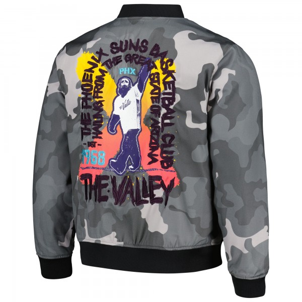 Кофта на молнии Phoenix Suns The Wild Collective Unisex 2023/24 City Edition Camo Bomber - Gray