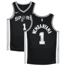 Джерси с автографом Victor Wembanyama San Antonio Spurs Fanatics Authentic Nike Icon Swingman