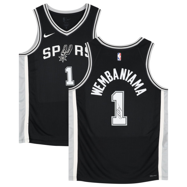 Джерси с автографом Victor Wembanyama San Antonio Spurs Fanatics Authentic Nike Icon Swingman