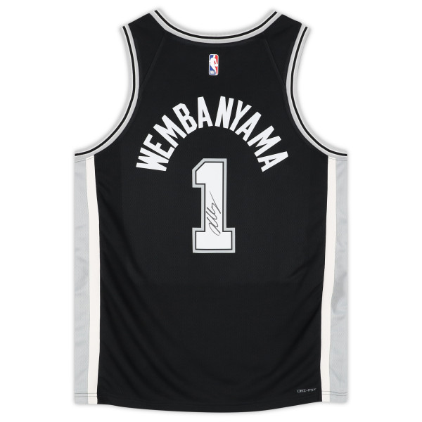 Джерси с автографом Victor Wembanyama San Antonio Spurs Fanatics Authentic Nike Icon Swingman