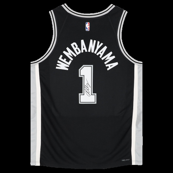 Джерси с автографом Victor Wembanyama San Antonio Spurs Fanatics Authentic Nike Icon Swingman