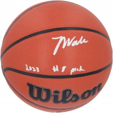 Баскетбольный мяч Jarace Walker Indiana Pacers Autographed Authentic  Wilson Authentic Series Indoor/Outdoor with 2023 #8 Pick Inscription