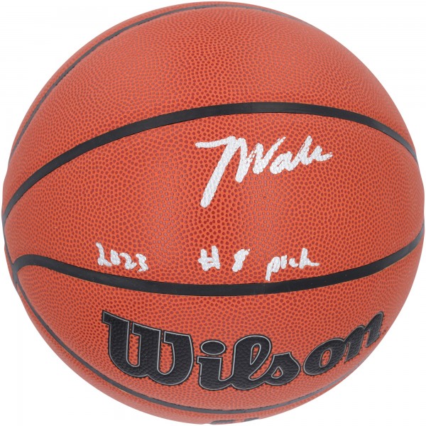 Баскетбольный мяч Jarace Walker Indiana Pacers Autographed Authentic  Wilson Authentic Series Indoor/Outdoor with 2023 #8 Pick Inscription