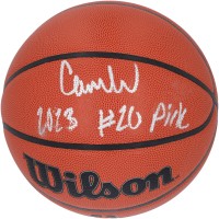 Баскетбольный мяч Cam Whitmore Houston Rockets Autographed Fanatics Authentic  Wilson Authentic Series Indoor/Outdoor with 2023 #20 Pick Inscription