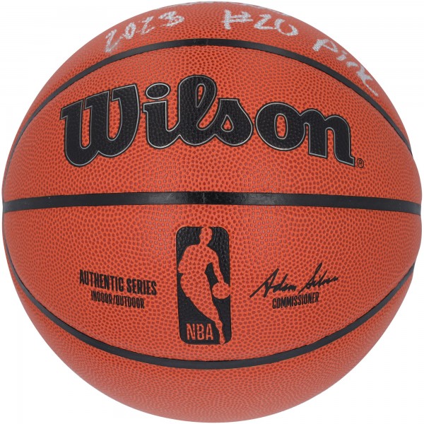 Баскетбольный мяч Cam Whitmore Houston Rockets Autographed Fanatics Authentic  Wilson Authentic Series Indoor/Outdoor with 2023 #20 Pick Inscription