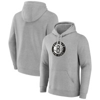 Толстовка Brooklyn Nets Primary Logo - Heather Gray