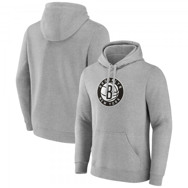 Толстовка Brooklyn Nets Primary Logo - Heather Gray
