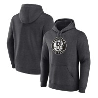 Толстовка Brooklyn Nets Primary Logo - Heather Charcoal