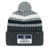 Шапка с помпоном New York Yankees 47 Gray Stack