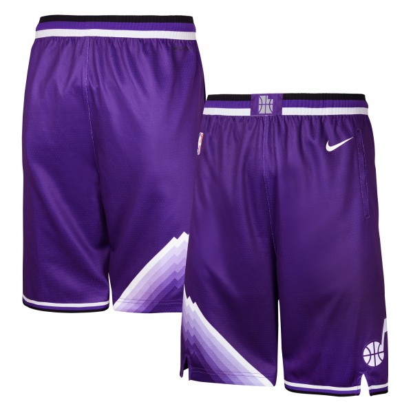 Шорты Utah Jazz Nike Youth 2023/24 City Edition Swingman Performance - Purple