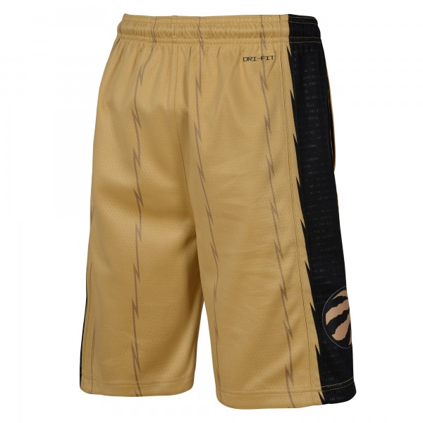 Шорты Toronto Raptors Nike Youth 2023/24 City Edition Swingman Performance - Gold