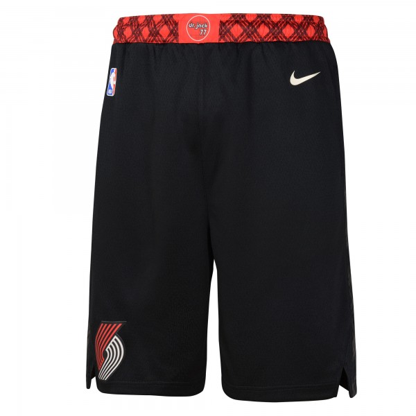 Шорты Portland Trail Blazers Nike Youth 2023/24 City Edition Swingman Performance - Black