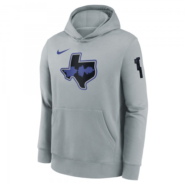 Толстовка Dallas Mavericks Nike Youth 2023/24 City Edition Courtside - Silver