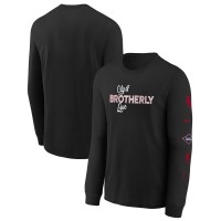 Футболка с длинным рукавом Philadelphia 76ers Nike Youth 2023/24 City Edition Max90 - Black