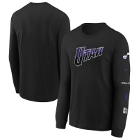 Футболка с длинным рукавом Utah Jazz Nike Youth 2023/24 City Edition Max90 - Black