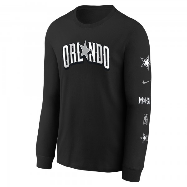 Футболка с длинным рукавом Orlando Magic Nike Youth 2023/24 City Edition Max90 - Black