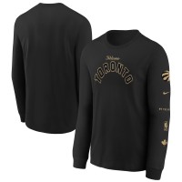 Футболка с длинным рукавом Toronto Raptors Nike Youth 2023/24 City Edition Max90 - Black