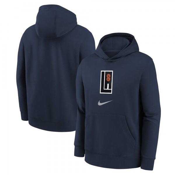 Толстовка LA Clippers Nike Youth 2023/24 City Edition Essential - Navy