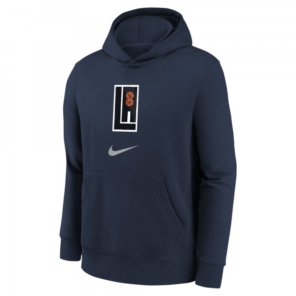 Толстовка LA Clippers Nike Youth 2023/24 City Edition Essential - Navy