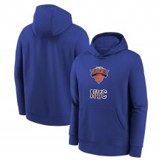 Толстовка New York Knicks Nike Youth 2023/24 City Edition Essential - Blue