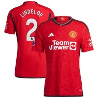 Игровая форма  Victor Lindelof Manchester United adidas 2023/24 Home Authentic Player - Red