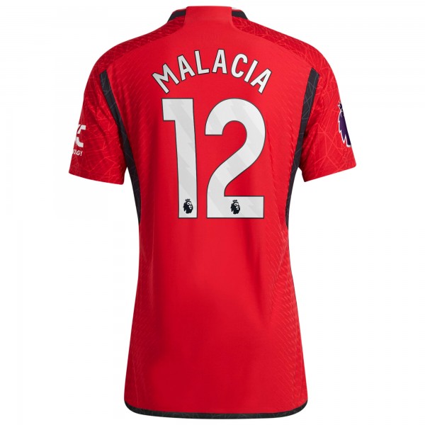 Игровая форма  Tyrell Malacia Manchester United adidas 2023/24 Home Authentic Player - Red