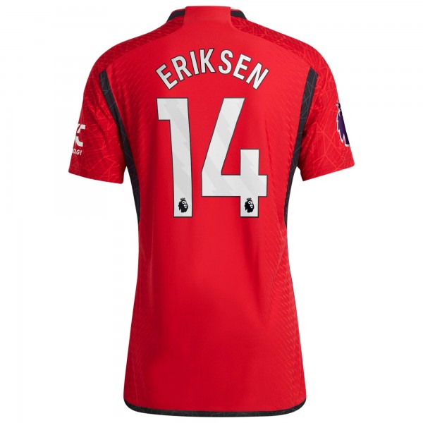 Игровая форма  Christian Eriksen Manchester United adidas 2023/24 Home Authentic Player - Red