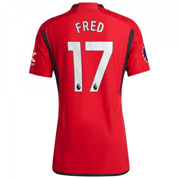 Игровая форма  Fred Manchester United adidas 2023/24 Home Authentic Player - Red