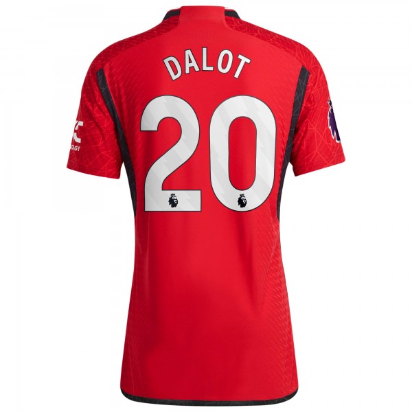 Игровая форма  Diogo Dalot Manchester United adidas 2023/24 Home Authentic Player - Red