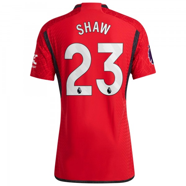 Игровая форма  Luke Shaw Manchester United adidas 2023/24 Home Authentic Player - Red