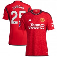 Игровая форма  Jadon Sancho Manchester United adidas 2023/24 Home Authentic Player - Red