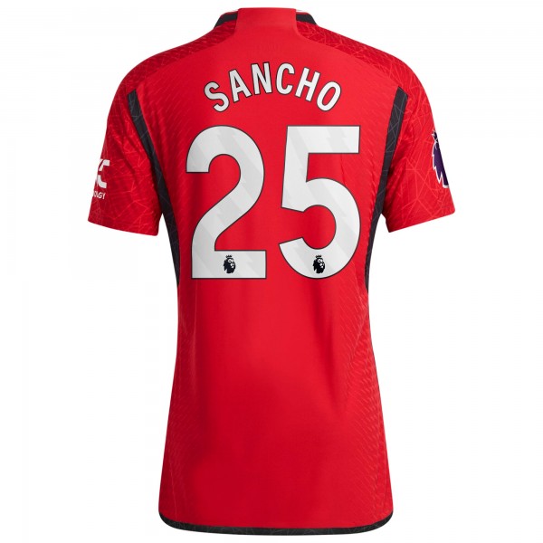Игровая форма  Jadon Sancho Manchester United adidas 2023/24 Home Authentic Player - Red