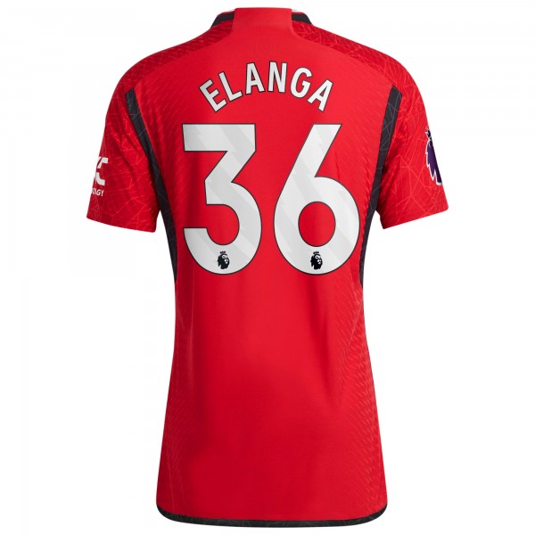 Игровая форма  Anthony Elanga Manchester United adidas 2023/24 Home Authentic Player - Red