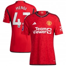 Игровая форма  Teden Mengi Manchester United adidas 2023/24 Home Authentic Player - Red