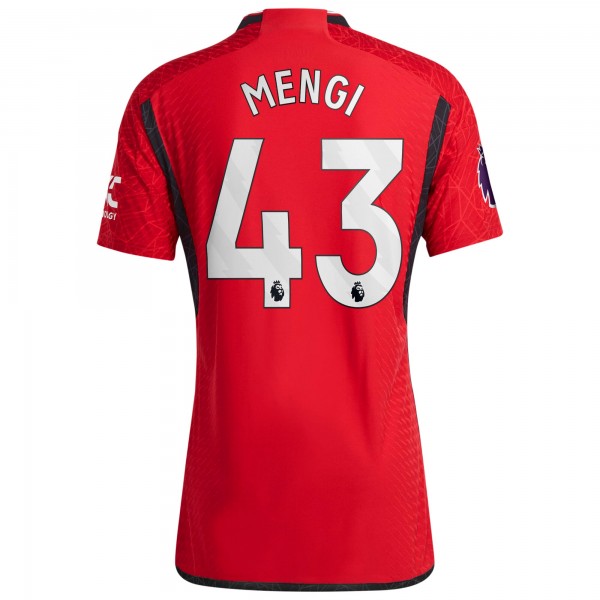 Игровая форма  Teden Mengi Manchester United adidas 2023/24 Home Authentic Player - Red