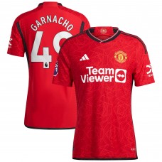 Игровая форма  Alejandro Garnacho Manchester United adidas 2023/24 Home Authentic Player - Red