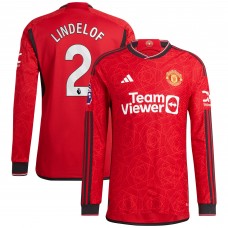 Игровая форма  Victor Lindelof Manchester United adidas 2023/24 Home Authentic Player - Red
