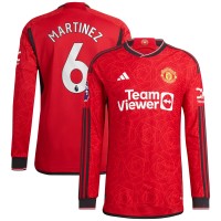 Игровая форма  Lisandro Martínez Manchester United adidas 2023/24 Home Authentic Player - Red