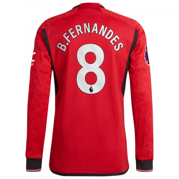 Игровая форма  Bruno Fernandes Manchester United adidas 2023/24 Home Authentic Player - Red