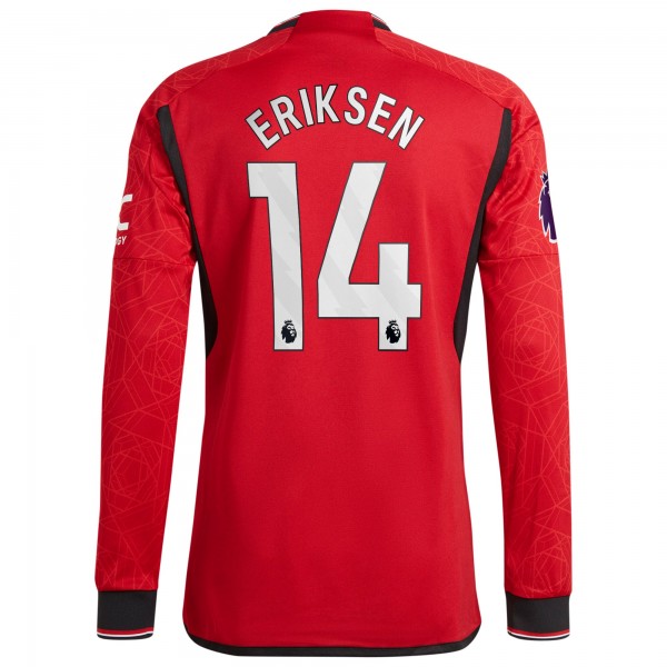 Игровая форма  Christian Eriksen Manchester United adidas 2023/24 Home Authentic Player - Red