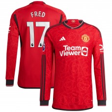 Игровая форма  Fred Manchester United adidas 2023/24 Home Authentic Player - Red