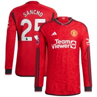Игровая форма  Jadon Sancho Manchester United adidas 2023/24 Home Authentic Player - Red
