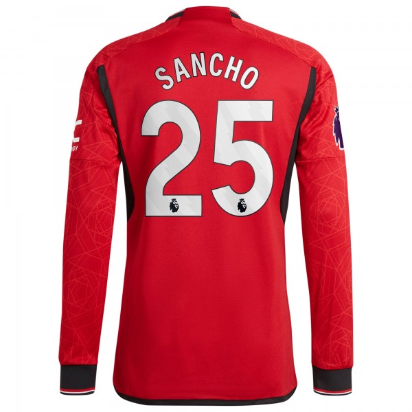 Игровая форма  Jadon Sancho Manchester United adidas 2023/24 Home Authentic Player - Red