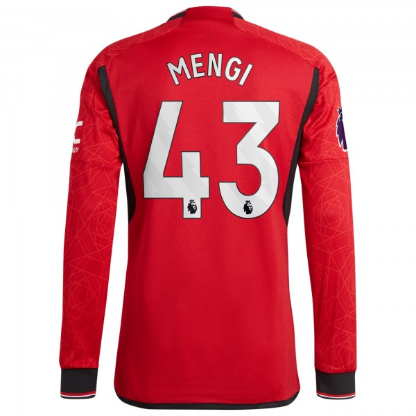 Игровая форма  Teden Mengi Manchester United adidas 2023/24 Home Authentic Player - Red