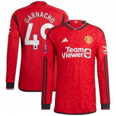 Игровая форма  Alejandro Garnacho Manchester United adidas 2023/24 Home Authentic Player - Red