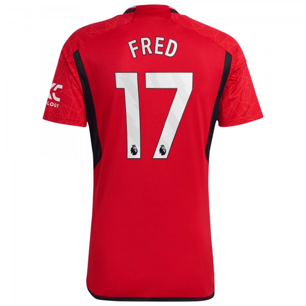 Игровая форма  Fred Manchester United adidas 2023/24 Home Replica Player - Red