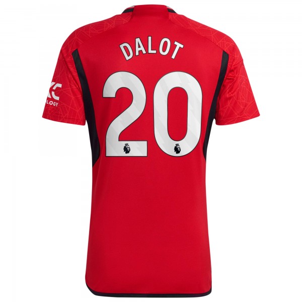 Игровая форма  Diogo Dalot Manchester United adidas 2023/24 Home Replica Player - Red