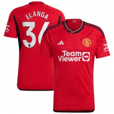 Игровая форма  Anthony Elanga Manchester United adidas 2023/24 Home Replica Player - Red